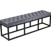 Bankjes-CLP 2-zits Bankje Polson 150 cm - grijs