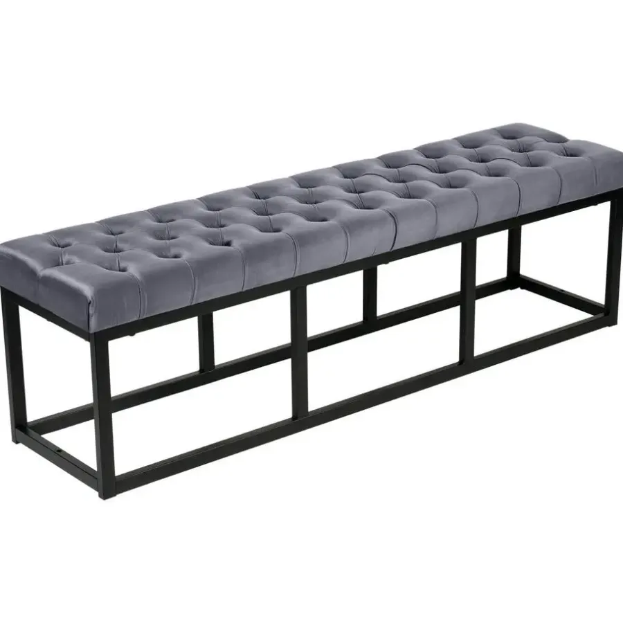 Bankjes-CLP 2-zits Bankje Polson 150 cm - grijs