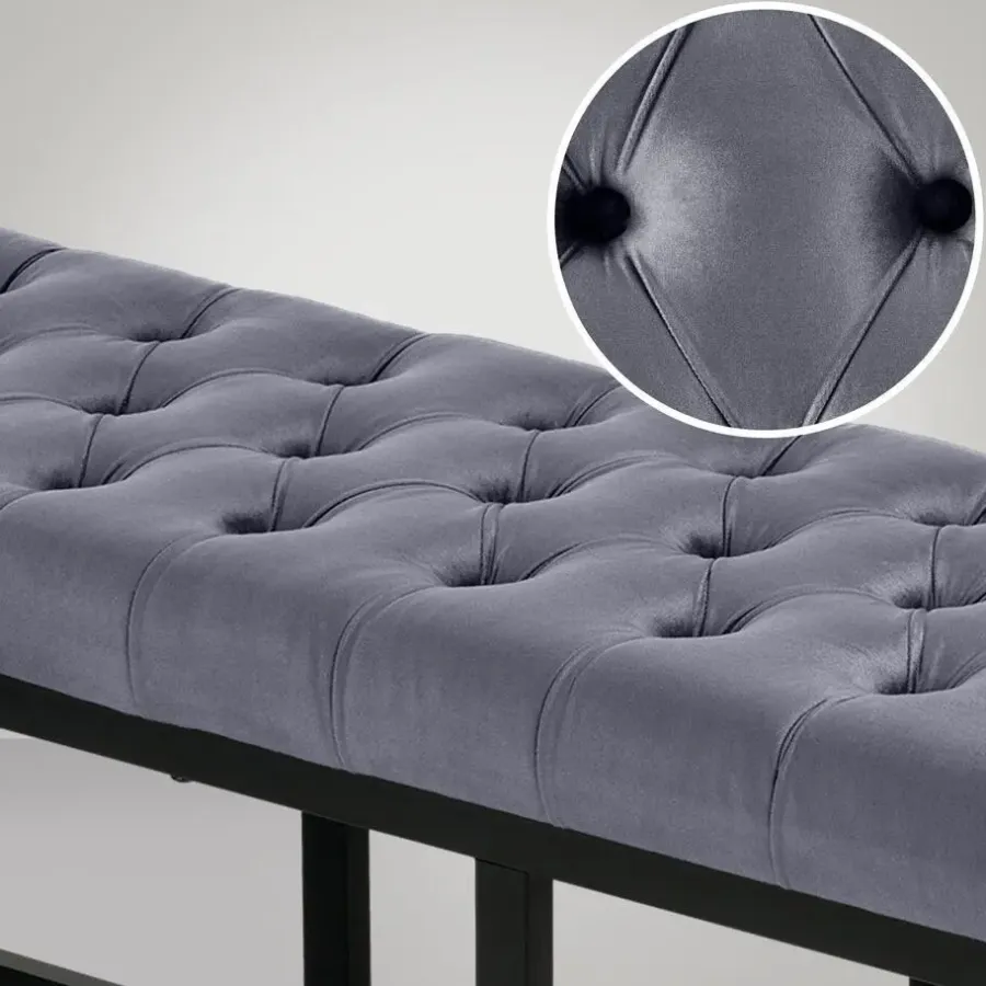 Bankjes-CLP 2-zits Bankje Polson 150 cm - grijs