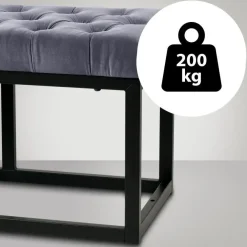 Bankjes-CLP 2-zits Bankje Polson 150 cm - grijs