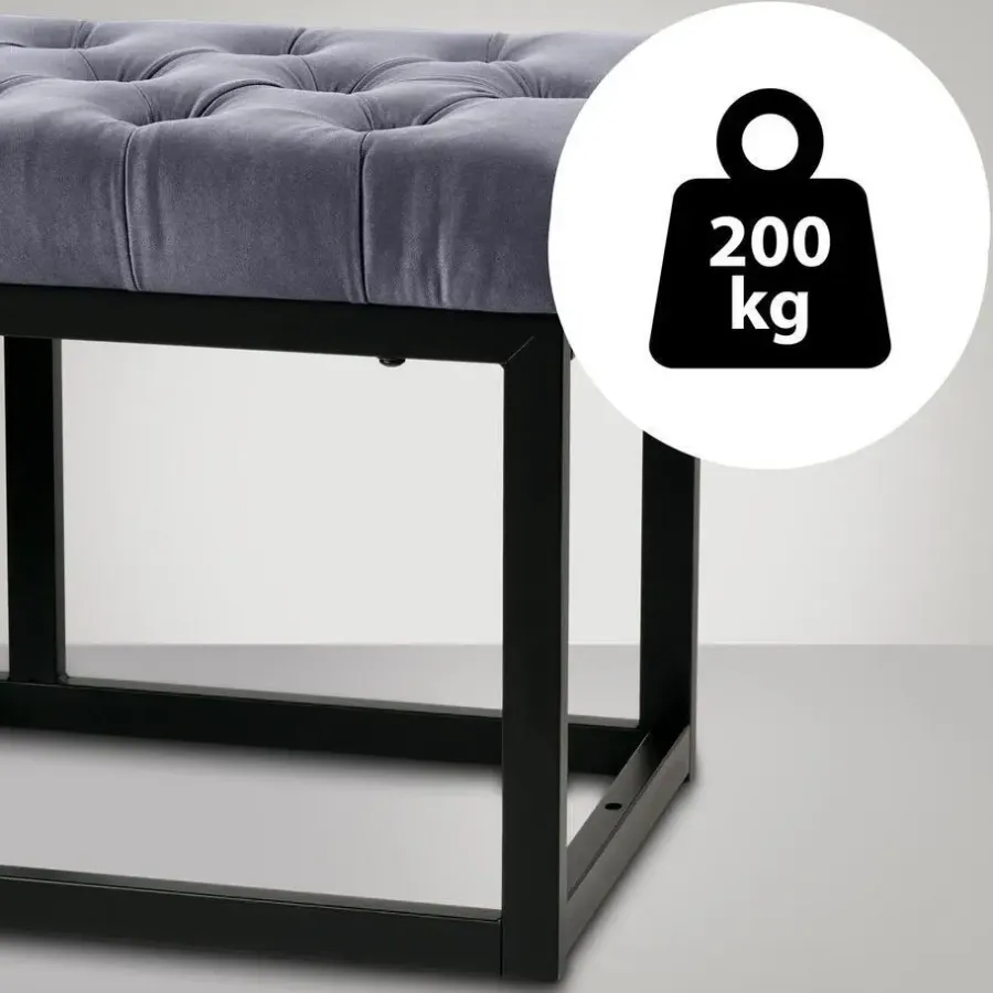 Bankjes-CLP 2-zits Bankje Polson 150 cm - grijs