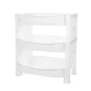 Trolleys-CM keuken opbergrek - 3-laags - wit - kunststof - 47 x 41 x30