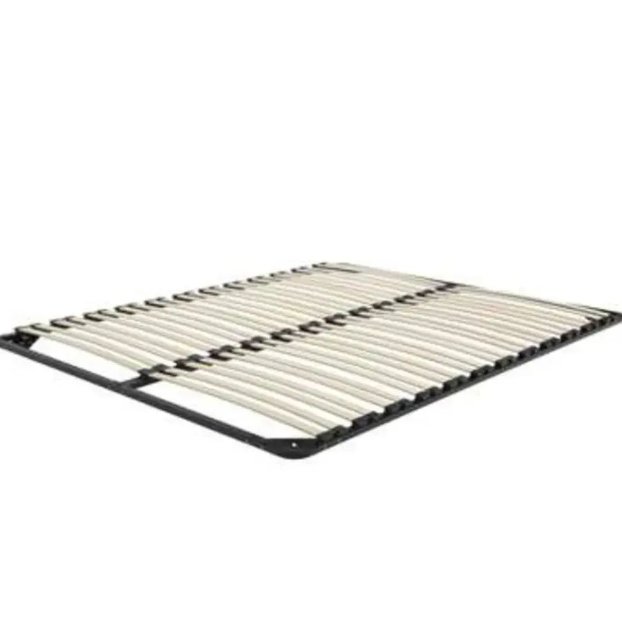 Beliani COMBOURG - Lattenbodem - Zwart - 160 x 200 cm - Staal