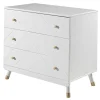 Vipack Commode Billy 100x57x89cm 3 lades - wit/goud