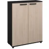 Parisot Commode Celestia met 2 deuren - eikdecor/zwart