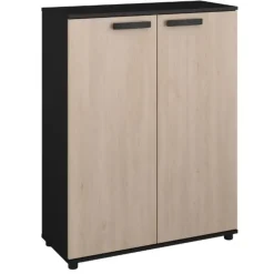 Parisot Commode Celestia met 2 deuren - eikdecor/zwart