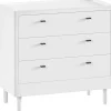 Ladekasten|Ladekasten-Vipack Commode Forrest - 3 lades - massief beukenhout - wit