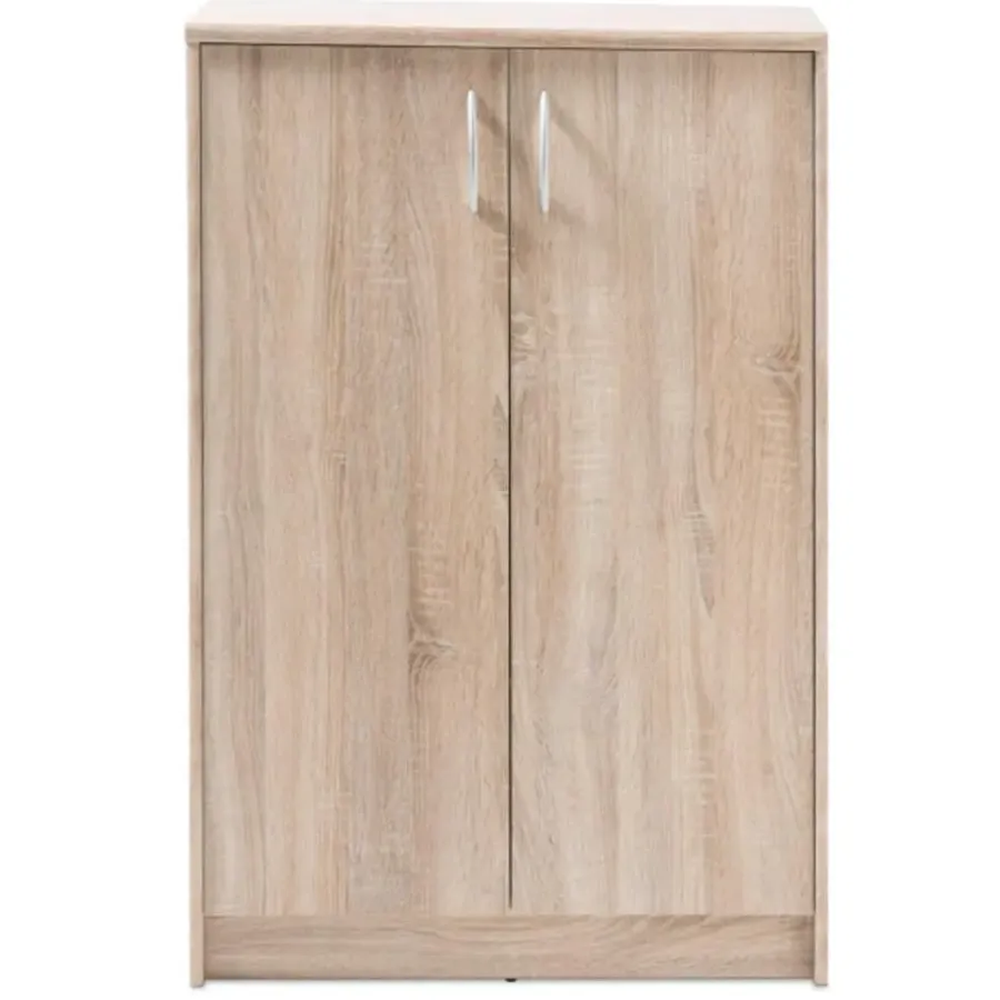 Ladekasten|Ladekasten-Emob Commode Ultima 74x35x112cm met 2 deuren - sonoma eik