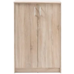 Ladekasten|Ladekasten-Emob Commode Ultima 74x35x112cm met 2 deuren - sonoma eik