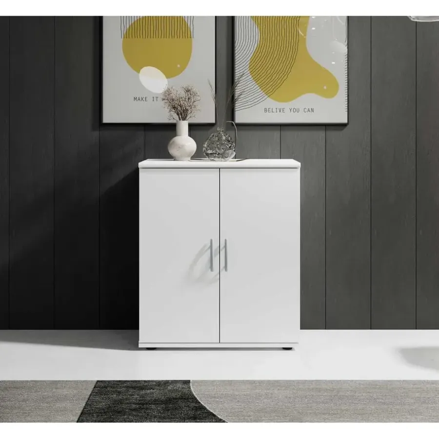 Emob Commode Viviane 60cm met 2 deuren - wit