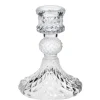 Kandelaars En Windlichten-Concorde Kaarsen kandelaar - glas - luxe - 8 x 10 cm