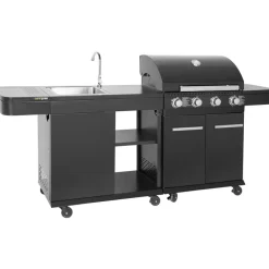 Barbecues En Accessoires-Cook'in Garden Modulaire buitenkeuken FYRA - Zwart - Staal