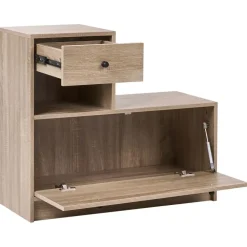 Schoenenkasten-Leen Bakker COOMA - Halmeubelset - Lichtbruin - Hout