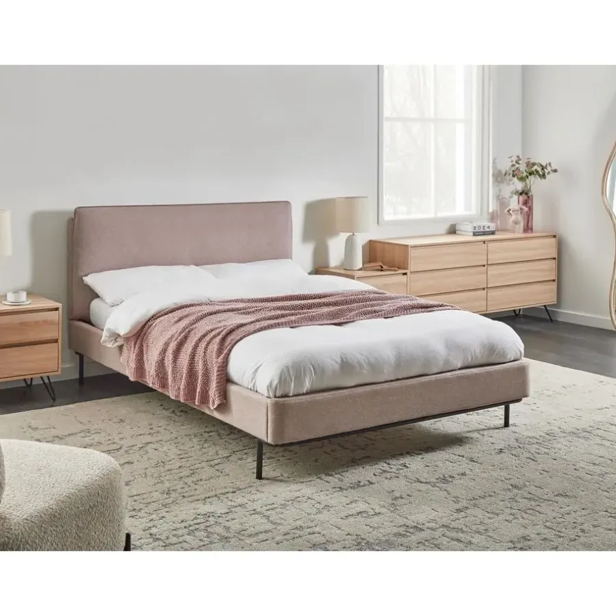 Twijfelaars-Leen Bakker CORIO - Tweepersoonsbed - Taupe - 140 x 200 cm - Polyester