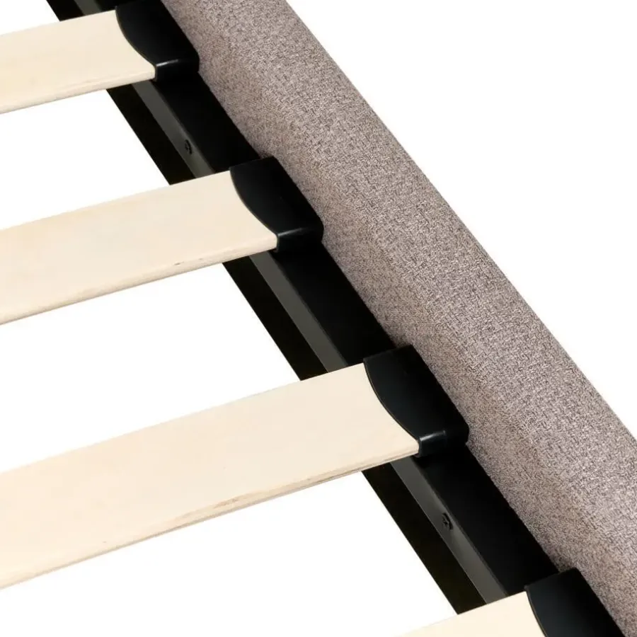 Twijfelaars-Leen Bakker CORIO - Tweepersoonsbed - Taupe - 140 x 200 cm - Polyester