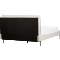 Twijfelaars-Beliani CORIO - Tweepersoonsbed - Wit - 140 x 200 cm - Bouclé