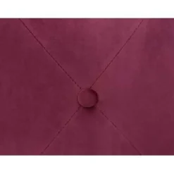 Poefen-Beliani COROLLA - Poef - Rood - 40 cm - Fluweel