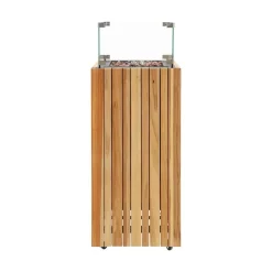 Tuinhaarden En Terrasverwarmers-Cosi Fires Cosipillar square sfeerhaard - teak
