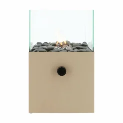 Tuinhaarden En Terrasverwarmers-Cosi Fires Cosiscoop Square gaslantaarn - Sandy Beige