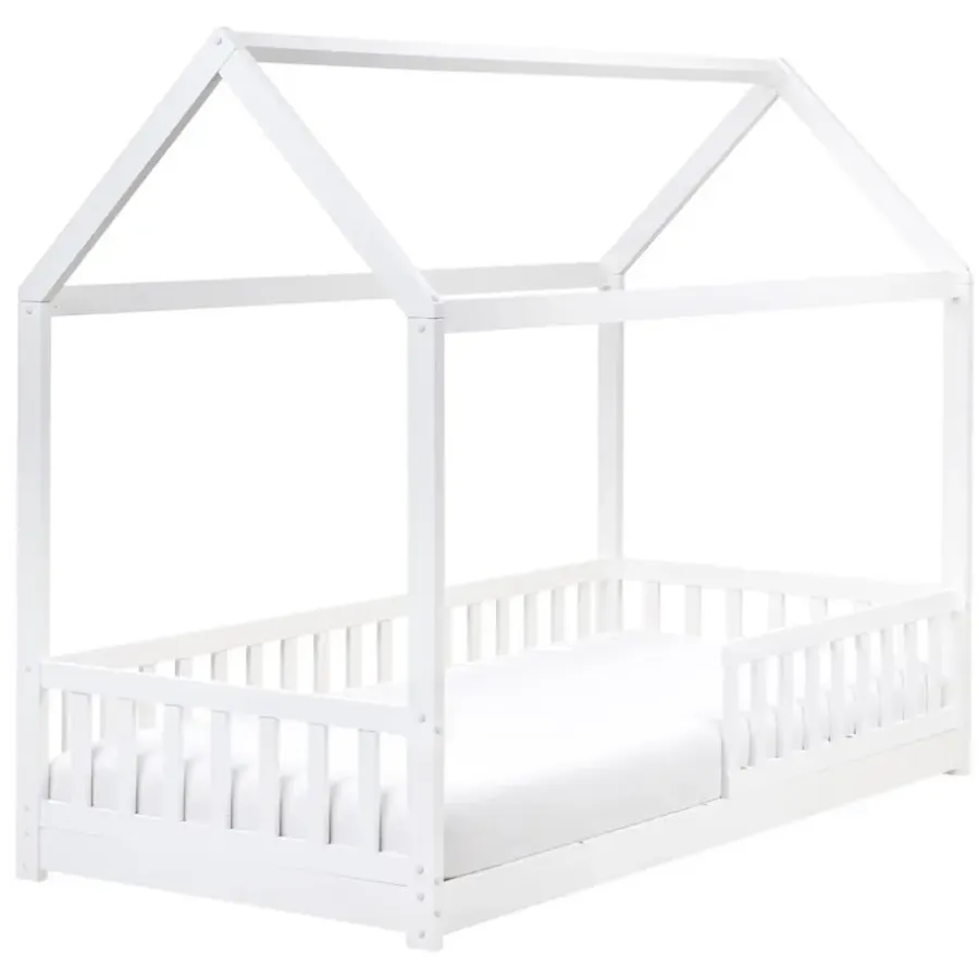 Beliani COSSAYE - Kinderbed - Wit - 90 x 200 cm - Grenenhout