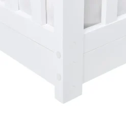 Beliani COSSAYE - Kinderbed - Wit - 90 x 200 cm - Grenenhout