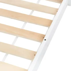Beliani COSSAYE - Kinderbed - Wit - 90 x 200 cm - Grenenhout