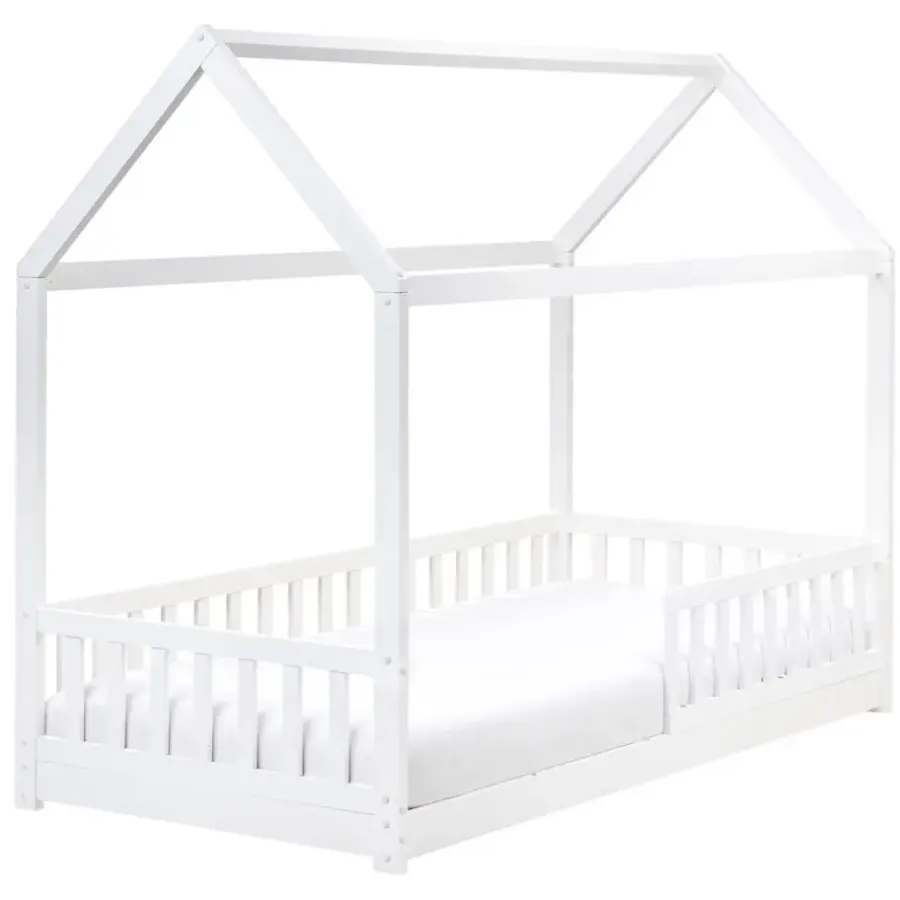 Beliani COSSAYE - Kinderbed - Wit - 90 x 200 cm - Grenenhout