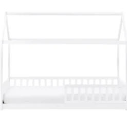 Beliani COSSAYE - Kinderbed - Wit - 90 x 200 cm - Grenenhout
