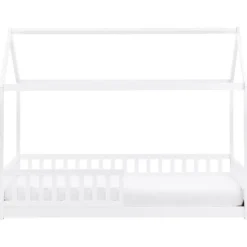 Beliani COSSAYE - Kinderbed - Wit - 90 x 200 cm - Grenenhout