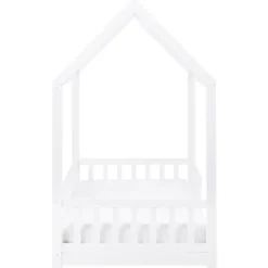 Beliani COSSAYE - Kinderbed - Wit - 90 x 200 cm - Grenenhout