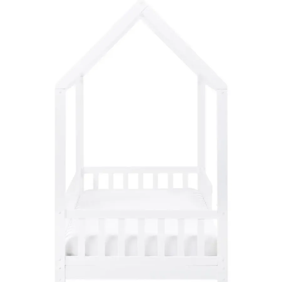 Beliani COSSAYE - Kinderbed - Wit - 90 x 200 cm - Grenenhout