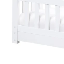 Beliani COSSAYE - Kinderbed - Wit - 90 x 200 cm - Grenenhout
