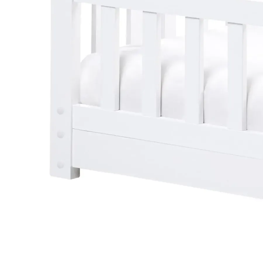 Beliani COSSAYE - Kinderbed - Wit - 90 x 200 cm - Grenenhout
