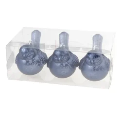 Cosy & Trendy Cosy @ Home Kersthangers - vogels - 3 stuks - blauw - clip - 10 cm