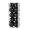Kerstdecoratie-Cosy & Trendy Kerstballen mini - 20x - zwart - D3 cm - kunststof