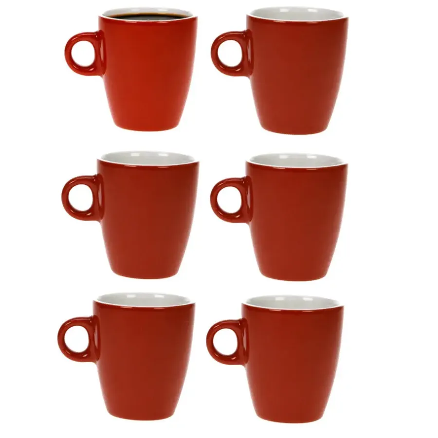 Cosy & Trendy Koffiekopje - rood - 190 ml - Keramiek