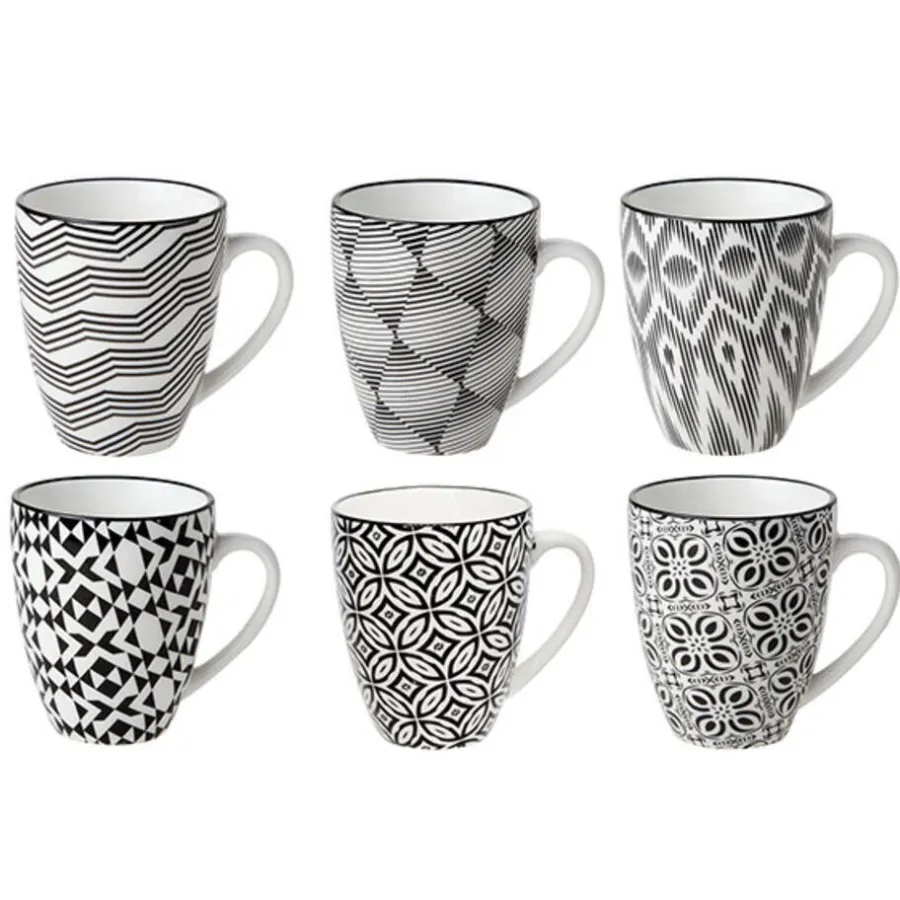 Kopjes, Mokken En Bekers-Cosy & Trendy Cosy&Trendy Nikko design mok - 19 cl - Set-6