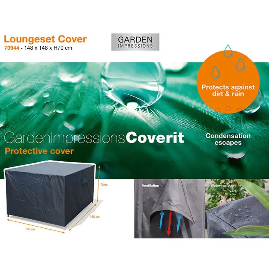 Garden Impressions Coverit loungeset hoes - 150x150xH70 cm