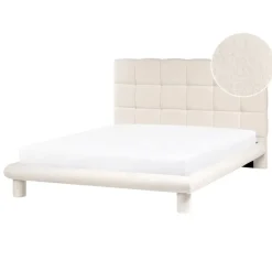 Twijfelaars-Leen Bakker CRESSAT - Tweepersoonsbed - Off-white - 140 x 200 cm - Bouclé