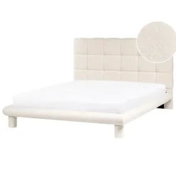 Twijfelaars-Leen Bakker CRESSAT - Tweepersoonsbed - Off-white - 140 x 200 cm - Bouclé