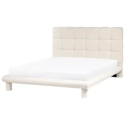 Twijfelaars-Leen Bakker CRESSAT - Tweepersoonsbed - Off-white - 140 x 200 cm - Bouclé