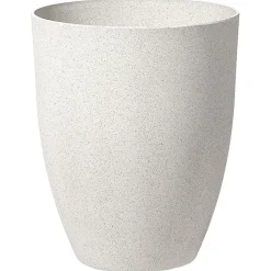 Beliani CROTON - Plantenbak - Wit - 43 cm - Stenenmix