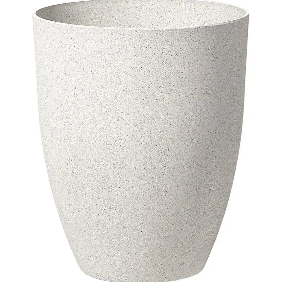 Beliani CROTON - Plantenbak - Wit - 43 cm - Stenenmix