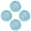 Dinerborden|Borden-Merkloos Crow Canyon Home Dinerborden Splatter - Set van 4 - Turquoise
