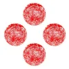Dinerborden|Borden-Merkloos Crow Canyon Home Dinerborden Splatter - Set van 4 - Rood