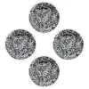 Merkloos Crow Canyon Home Dinerborden Splatter - Set van 4 - Zwart