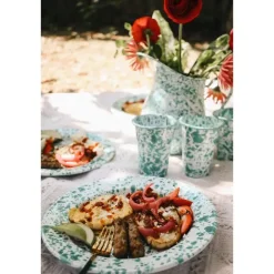 Merkloos Crow Canyon Home Dinerborden Splatter - Set van 4 - Zwart