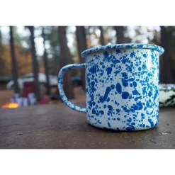 Kopjes, Mokken En Bekers-Merkloos Crow Canyon Home Mokkenset Splatter - 4 Stuks - Turquoise