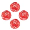 Merkloos Crow Canyon Home Saladeborden Splatter - Set van 4 - Rood