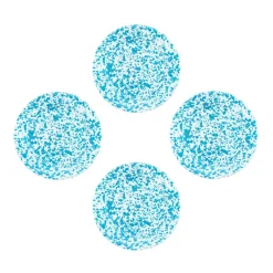 Borden-Merkloos Crow Canyon Home Saladeborden Splatter - Set van 4 - Turquoise